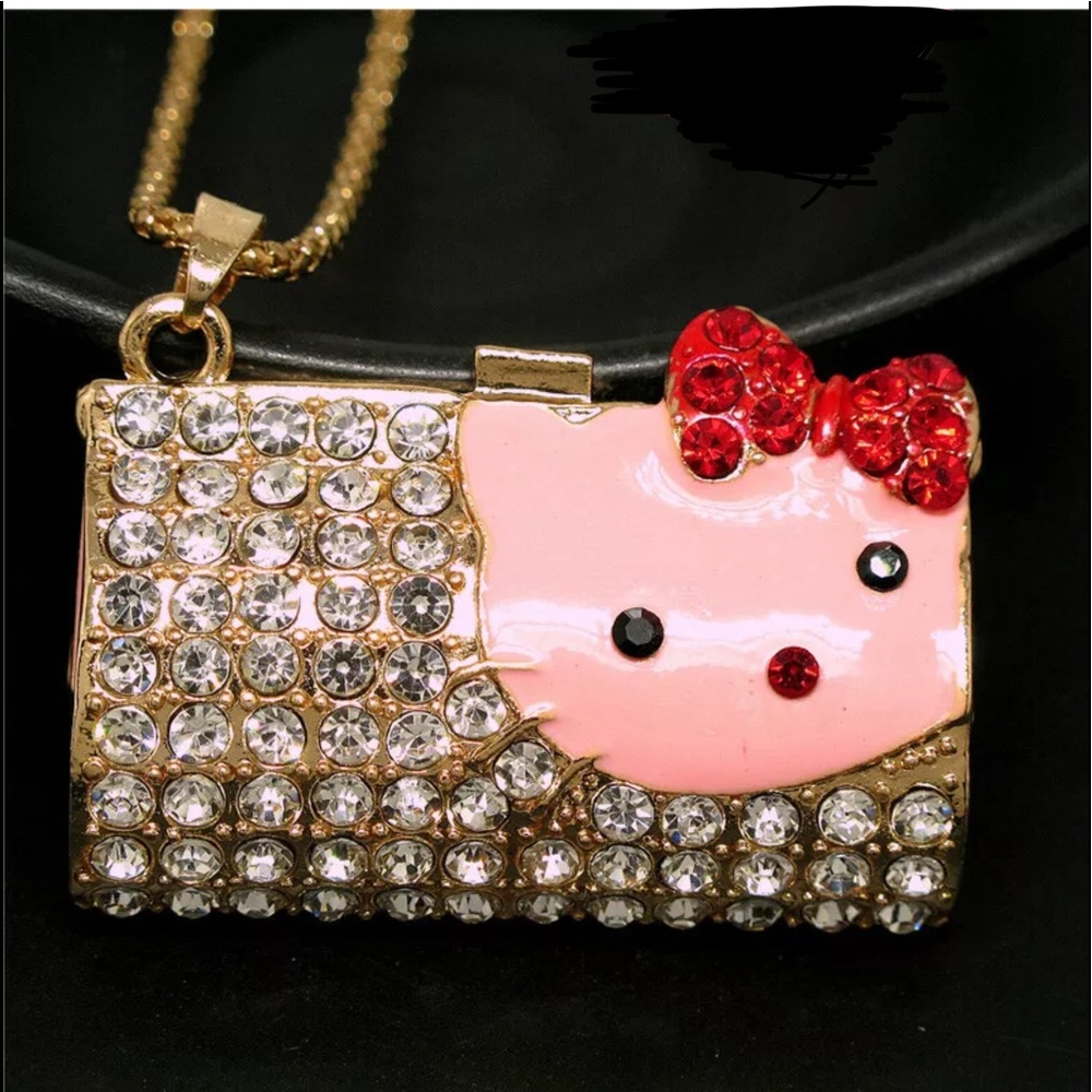 Hello kitty pink wallet Necklace